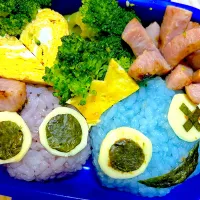 Snapdishの料理写真:⭐︎レインボーフレンズシリーズ⭐︎ブルー&パープル　　キャラ弁|ぁすかさん