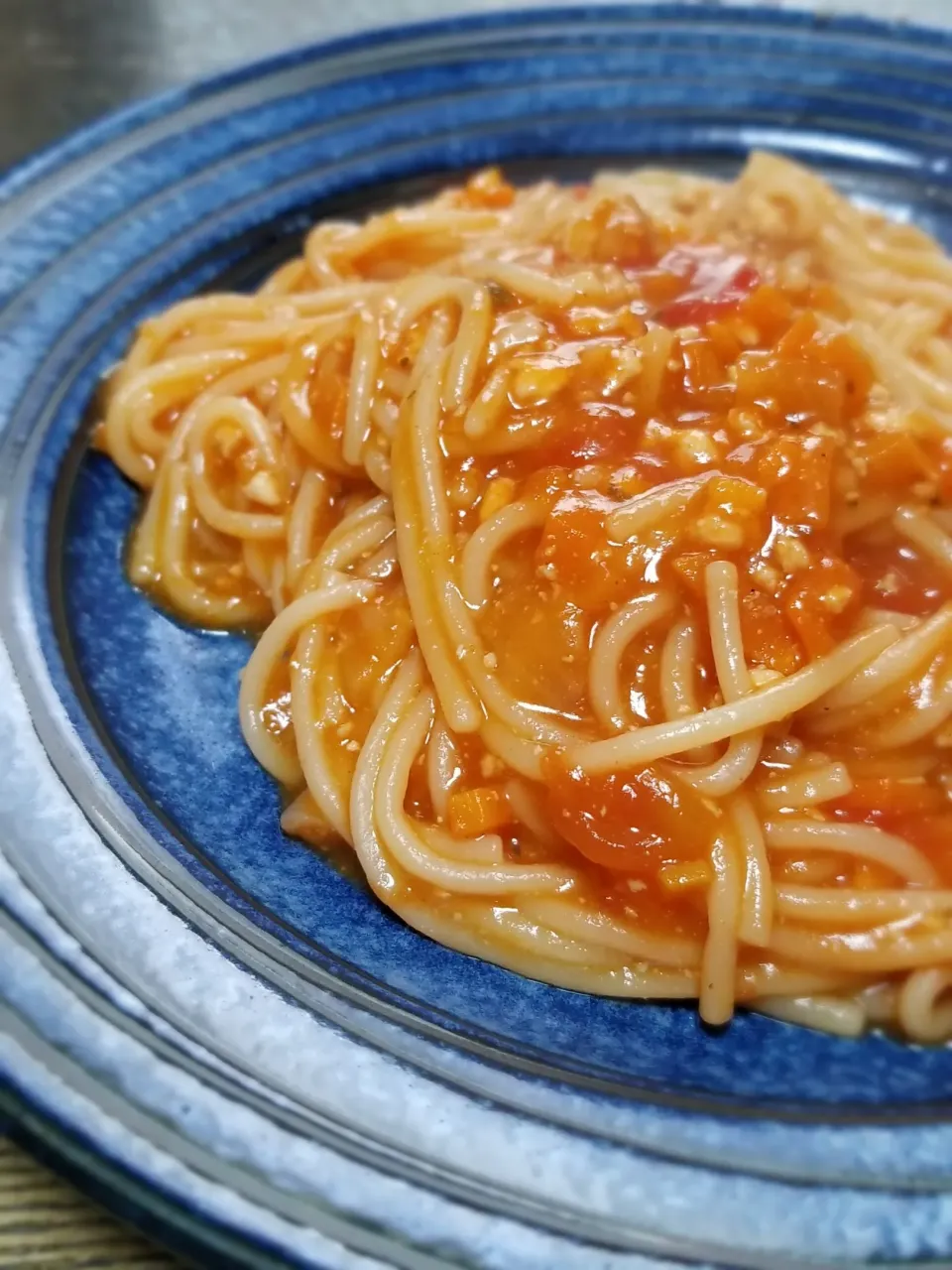 Snapdishの料理写真:余ったミートソースdeパスタ🍝|ぱんだのままんさん