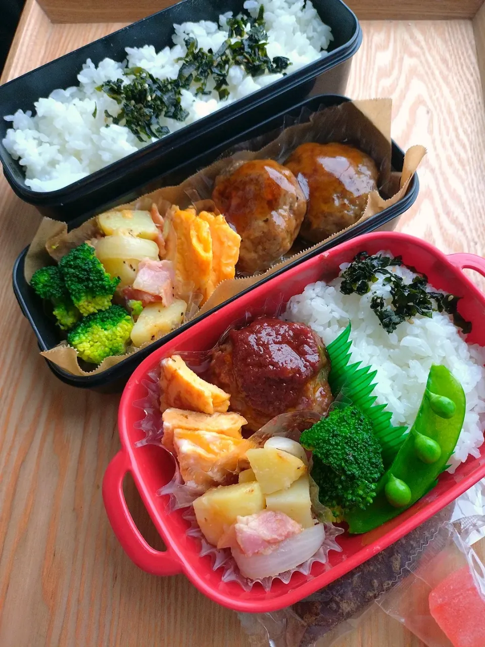 夫と娘のお弁当|みわさん