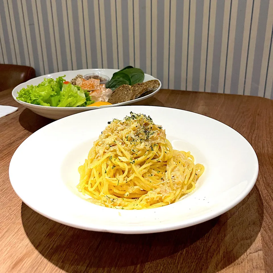 Pasta with crabmeat|skyblueさん