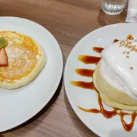 Snapdishの料理写真:リコッタパンケーキ🥞高倉町珈琲☕️|junさん