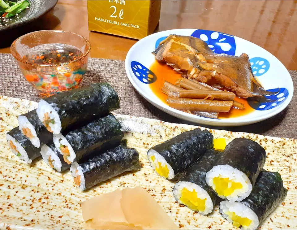 納豆巻き～
新香巻き～

赤鰈煮付け🐟|びせんさん