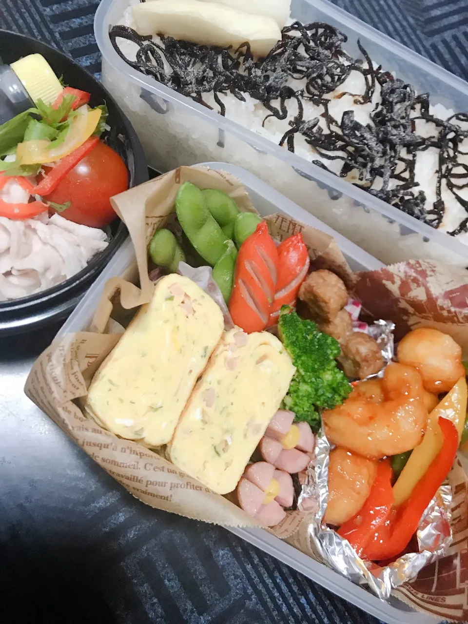 冷しゃぶサラダ添え弁当|さゆか617さん