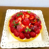 Snapdishの料理写真:いちごタルト🍓|mokamamaさん