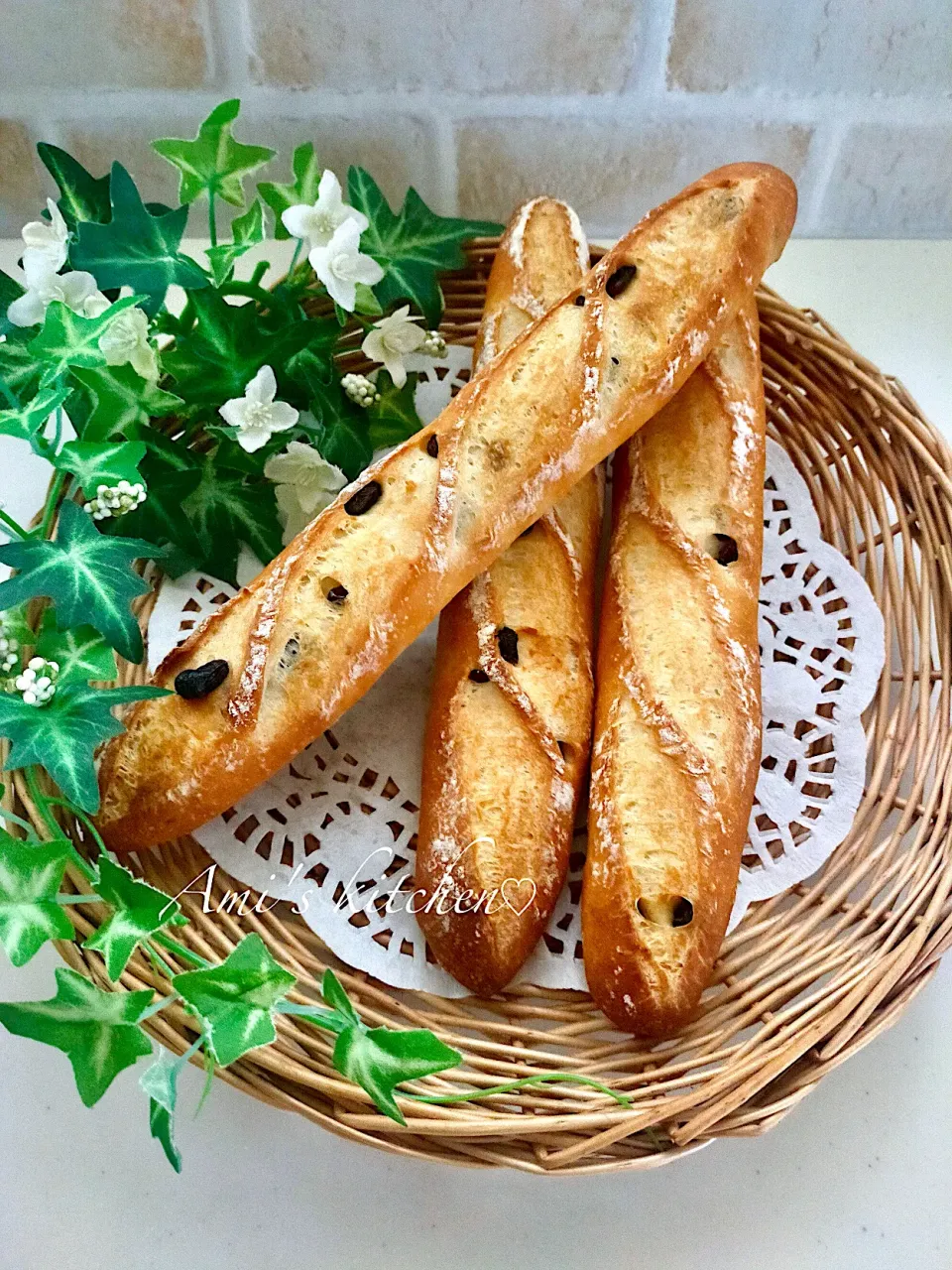 レーズンバゲット☺️🥖|あみさん