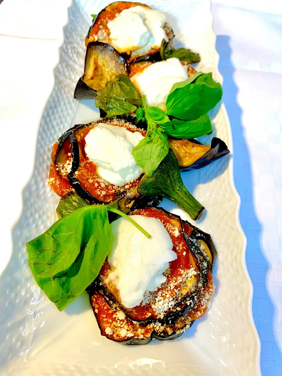 Oven-Baked Eggplant Topped With Ricotta Cheese|gonbenさん