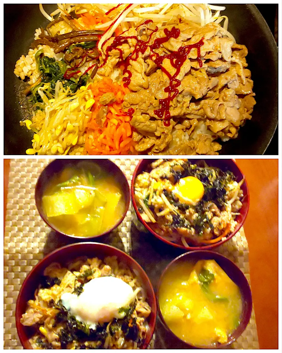 비빔밥🇰🇷bibimbab🔥フライパンdeビビンバ|🌈Ami🍻さん