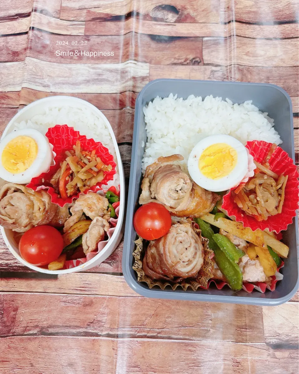 Snapdishの料理写真:2人弁当😆|Rie Naganoさん