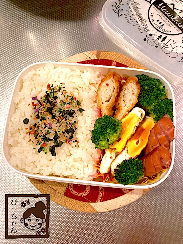 Snapdishの料理写真:旦那様用⭐︎おかず少なめ弁当15日目。|☆ぴ〜ちゃん☆さん