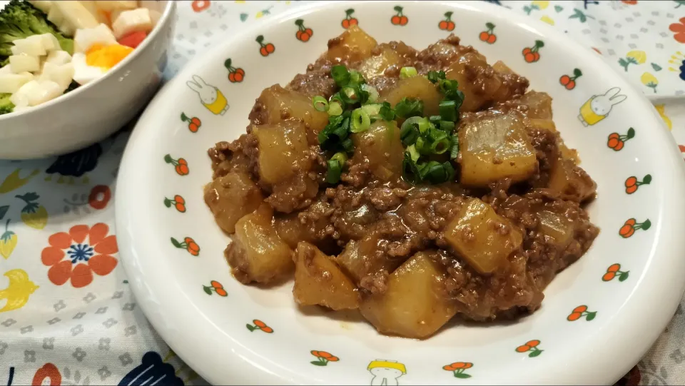 Snapdishの料理写真:麻婆大根カレー味|みよぱさん