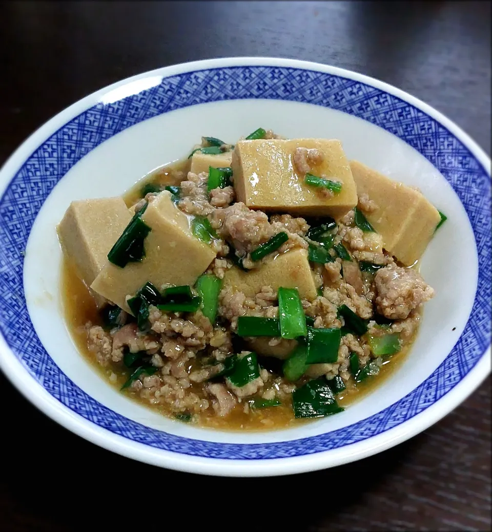 高野豆腐で麻婆😋|きつねさん