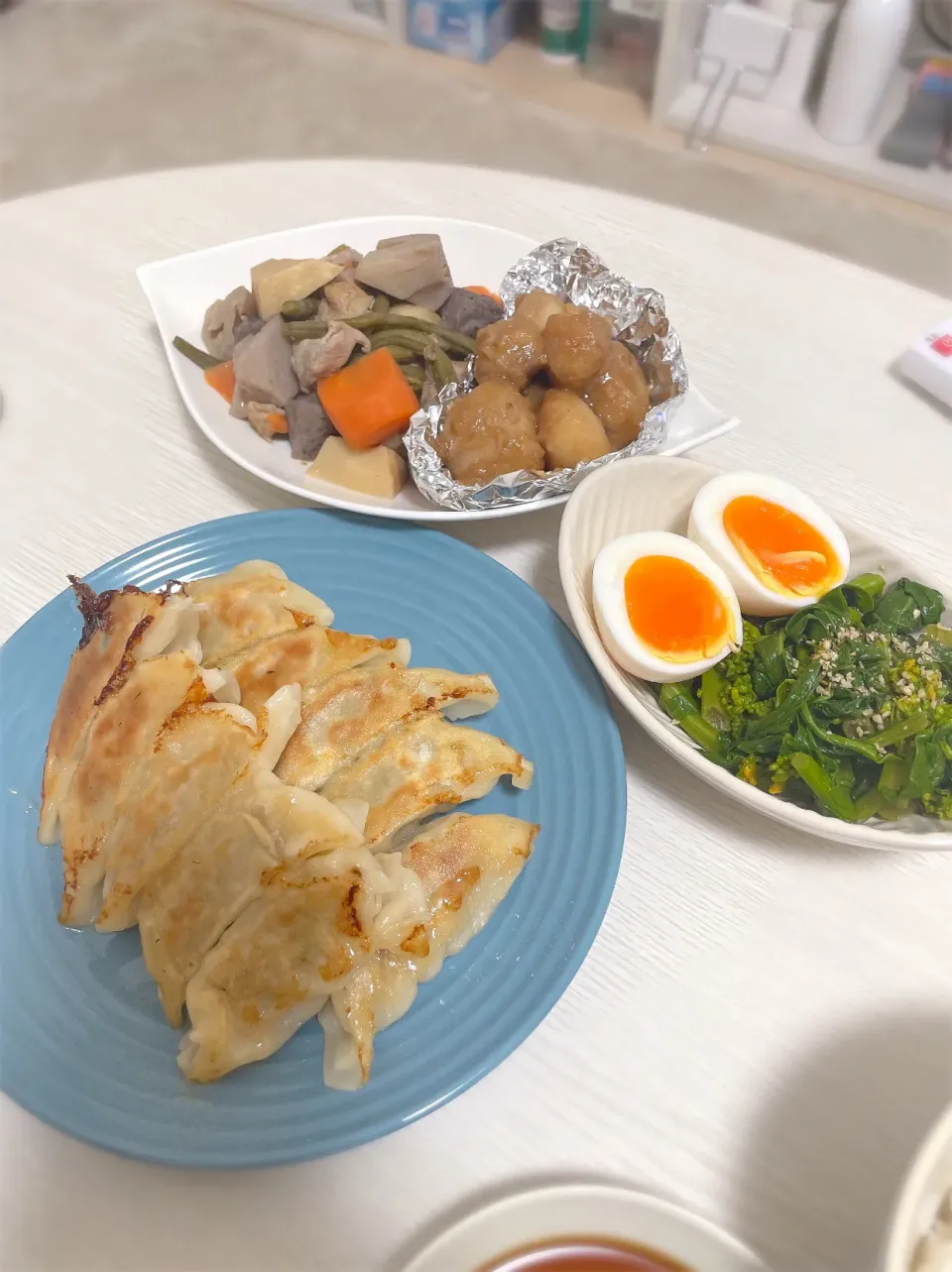 餃子＆筑前煮|おいもさん