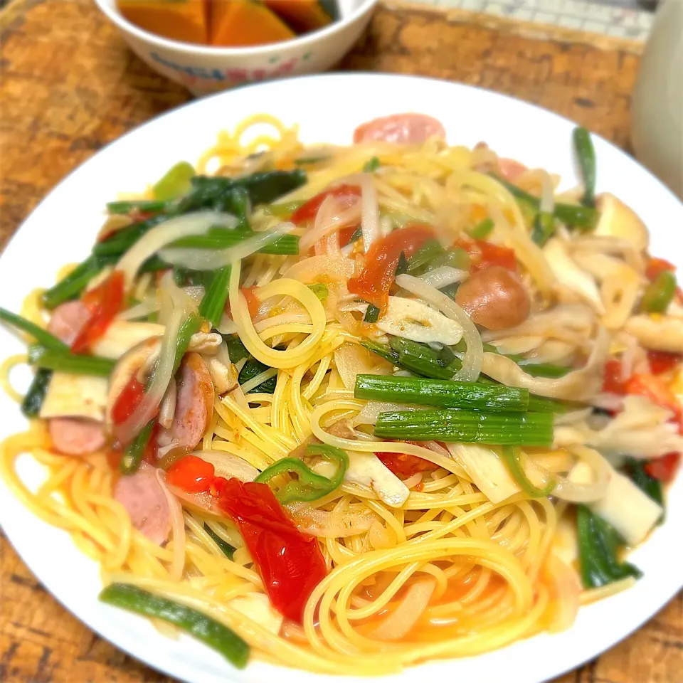 冷蔵庫の大掃除パスタ🍝|にょんにいさん