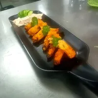 Snapdishの料理写真:tandoori babycorn with cocktail colslow|Uttam Ranaさん