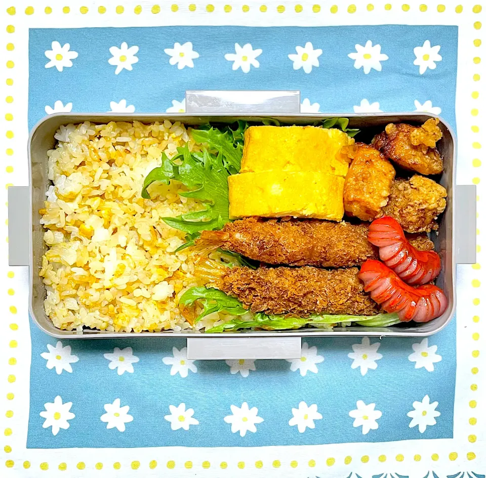 エビフライ＆唐揚げ弁当|さくらんぼさん