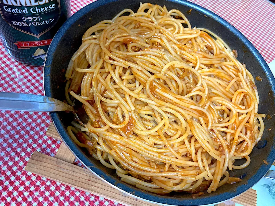 ミートソーススパスタ|ここさん