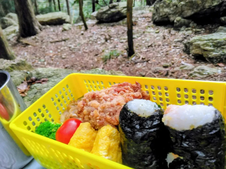 Snapdishの料理写真:山歩き弁当😊|Mitsuhiro.Sさん