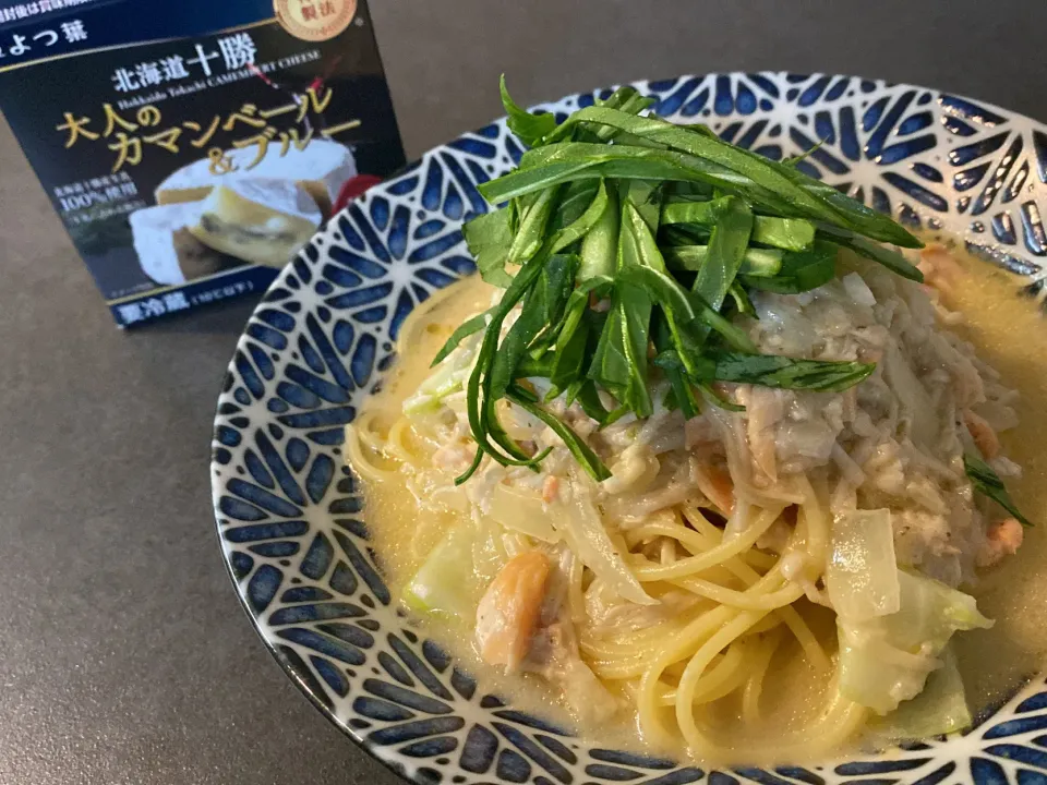 シャケとチーズのクリームパスタ|ちぐけんさん