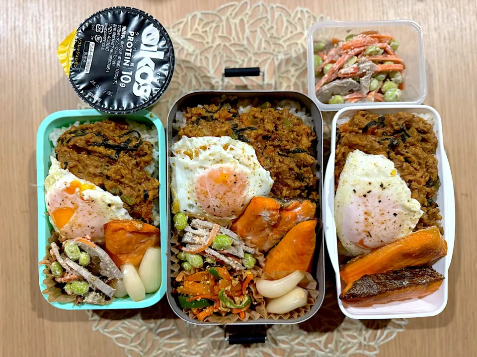 今日のお弁当『鶏とサバのキーマカレー』|dra-kichiさん