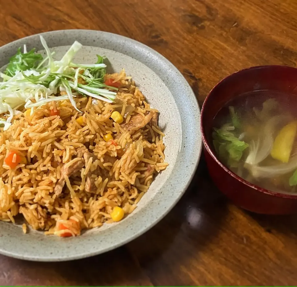 フライパンピラフ スープ付き|ななごさん