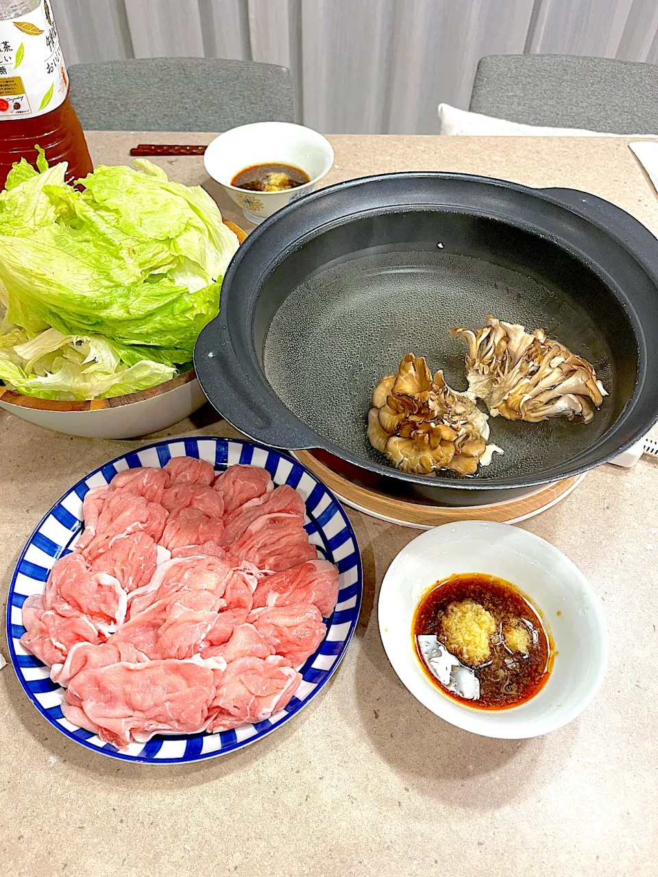 Snapdishの料理写真:レタス🥬しゃぶしゃぶ！|Mayumiさん