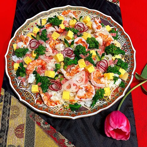 「ヤマサ おまかせ酢」を使ってみたSnapdishの料理・レシピ写真:ちらし寿司