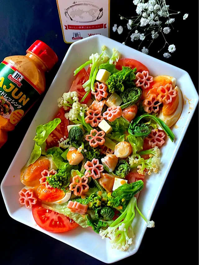 Snapdishの料理・レシピ写真:春の彩りパスタサラダ🥗｜春野菜はパスタの気分♪