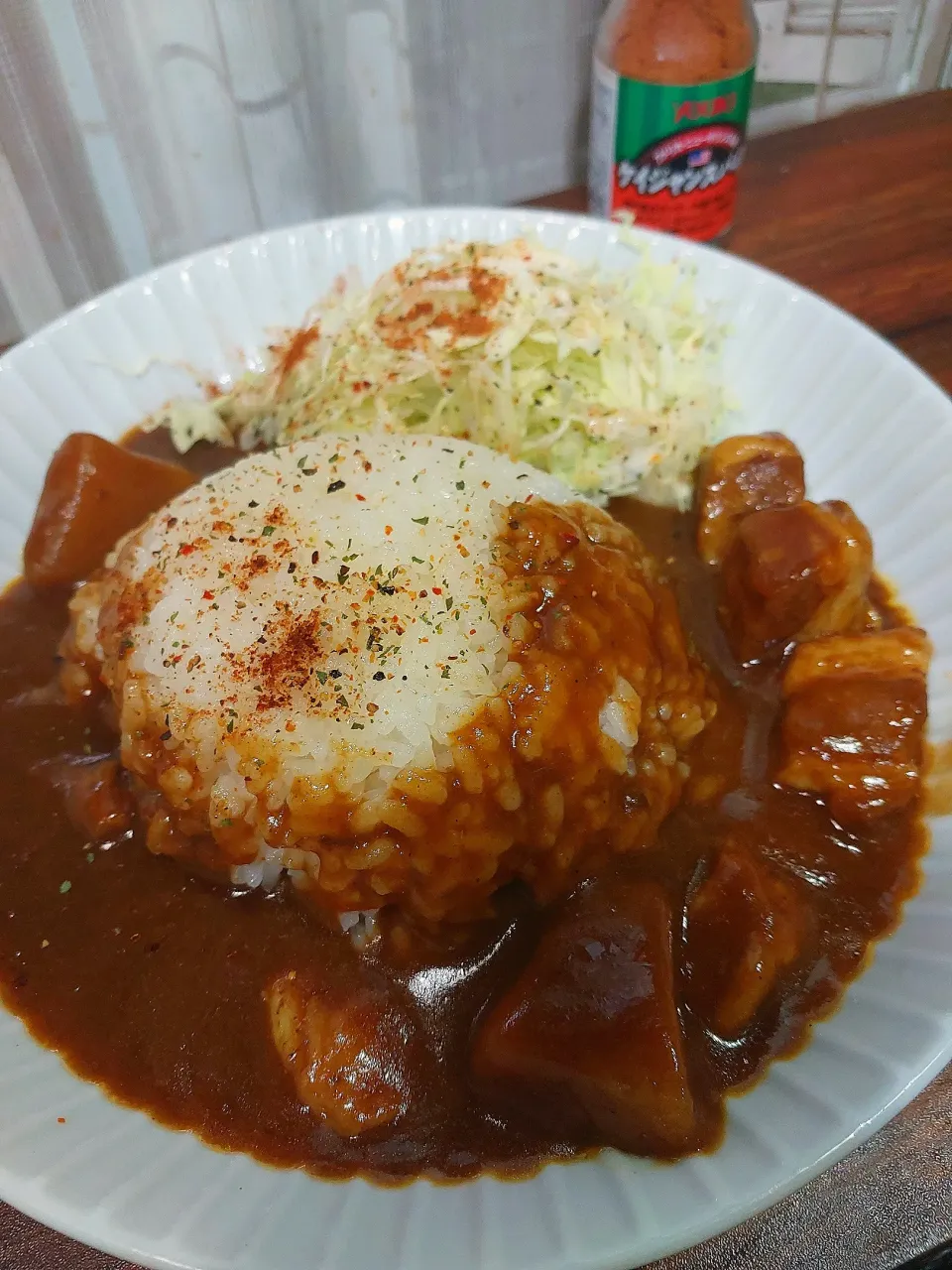 Snapdishの料理写真:ケイジャンスパイスカレー🍛|🐧ペンギン2さん