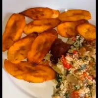 Fried  Plantain with Veggie Egg Sauce|Chioma Anyanwuさん