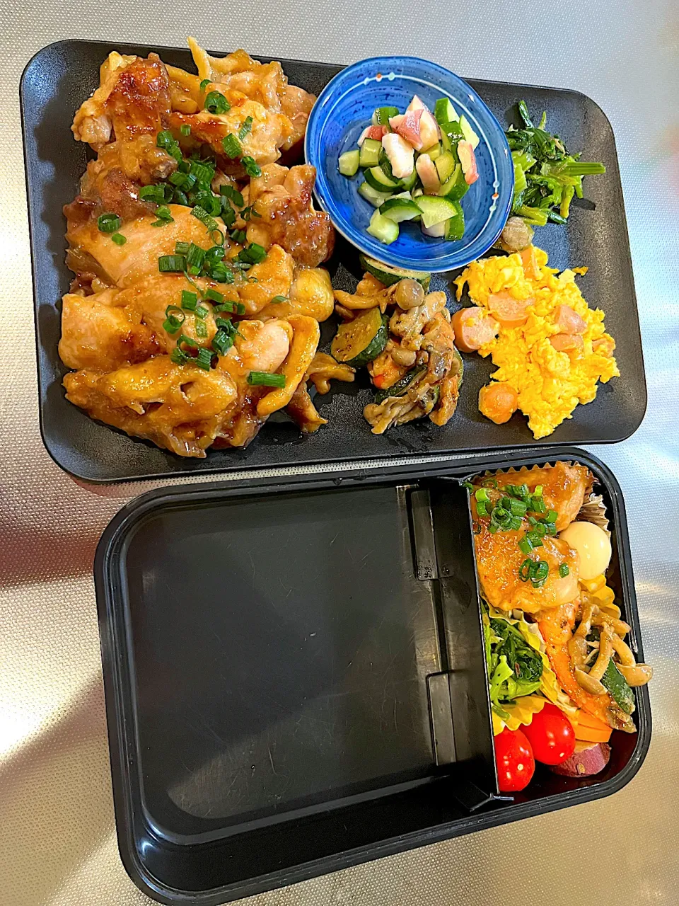 今日の晩御飯と愛妻弁当✨|モモ&ハーブmama🐰🐹🐢🐠❤️さん