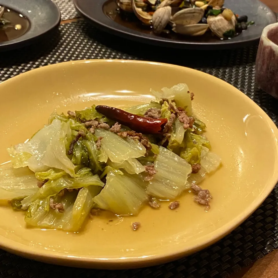 白菜と牛挽肉のしみじみスープ|麻紀子さん