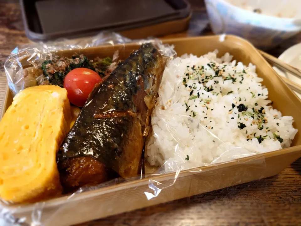 鯖味噌弁当(*^_^*)|しーPaPaさん