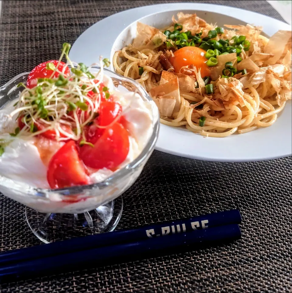 鰹粉たまごかけパスタ
とうふ塩麹🍅くずし奴|マギーさん