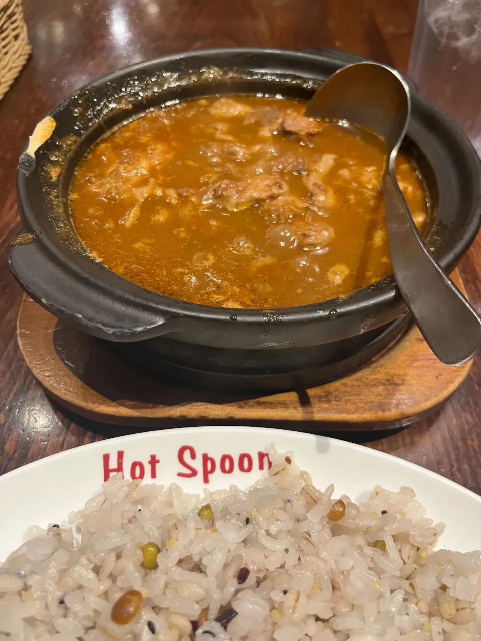 牛すじ2倍カレー　十穀米大盛り|tadaroさん