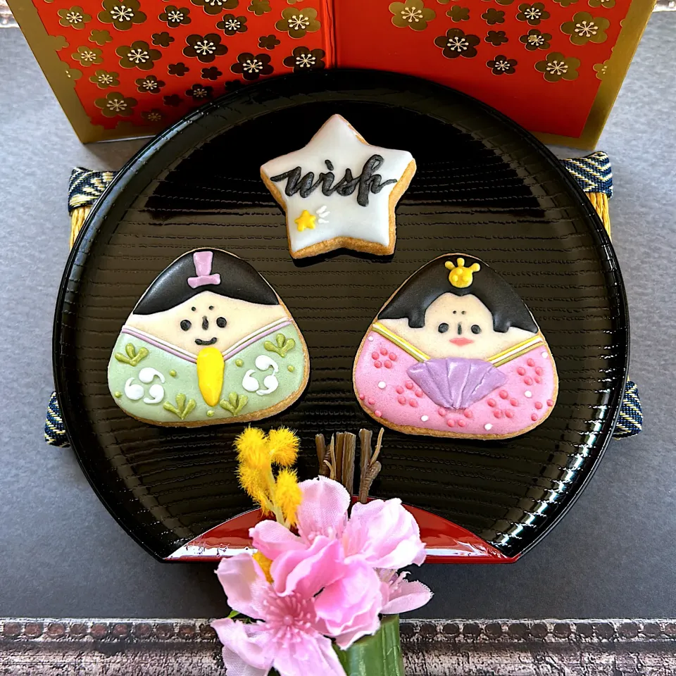 Snapdishの料理写真:ひな祭り🎎アイシングクッキー|sen to tenさん