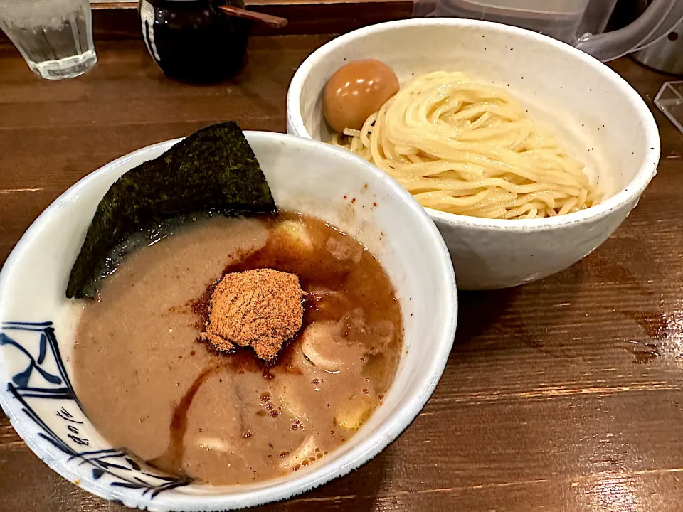 Snapdishの料理写真:味玉つけ麺中盛り|マハロ菊池さん