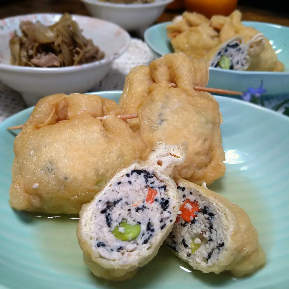 小豆🌼さんの料理 みよぱさんの料理 五目巾着煮|とまと🍅さん