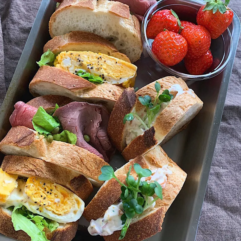 Snapdishの料理写真:🥖バケットサンド🥖|ユッキーさん