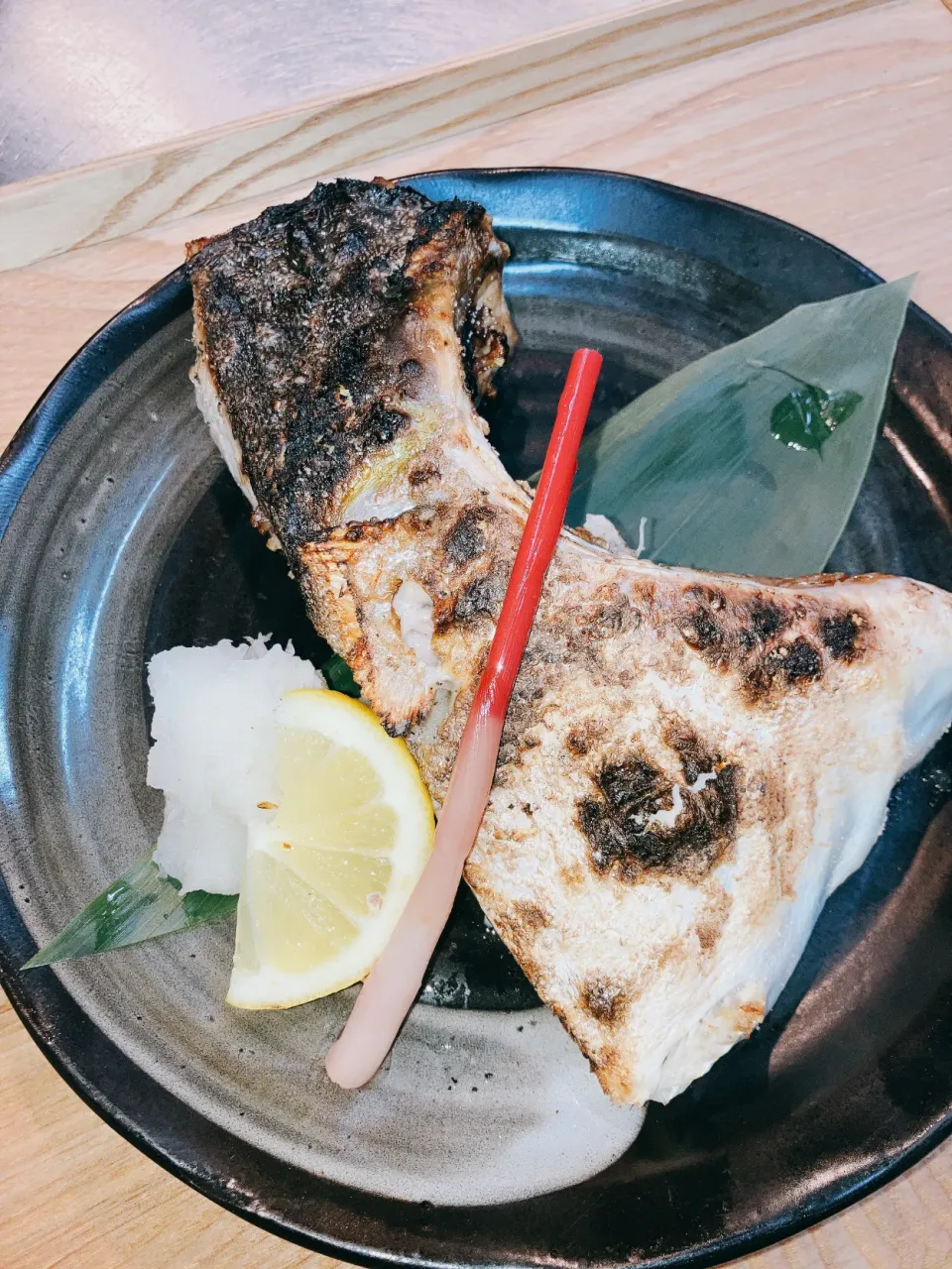 ブリカマ塩焼き|炭焼き酒菜　禄さん