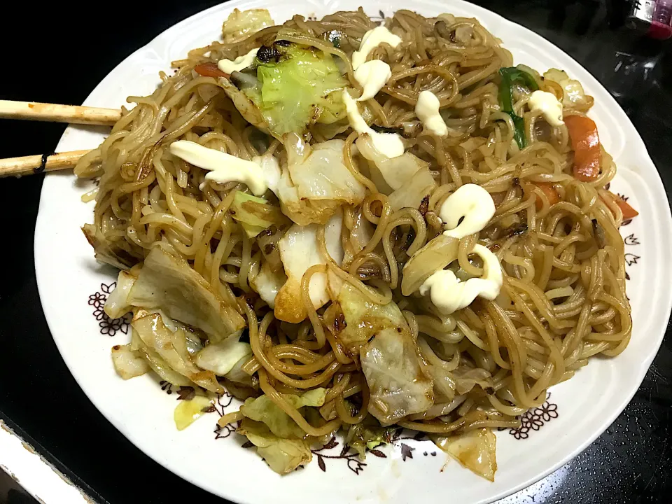 Snapdishの料理写真:簡単焼きそば|ぽてさん