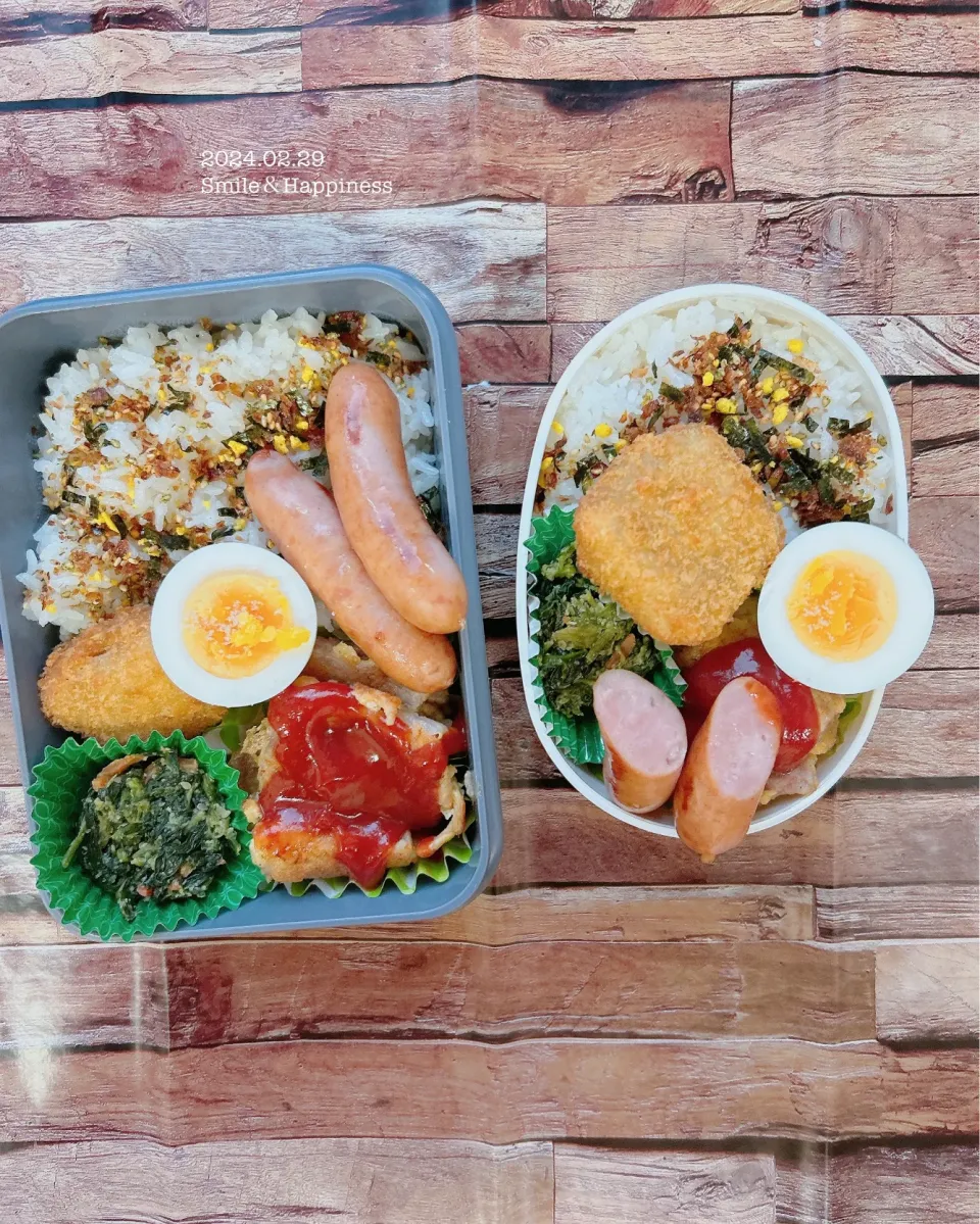 Snapdishの料理写真:2人弁当😆|Rie Naganoさん