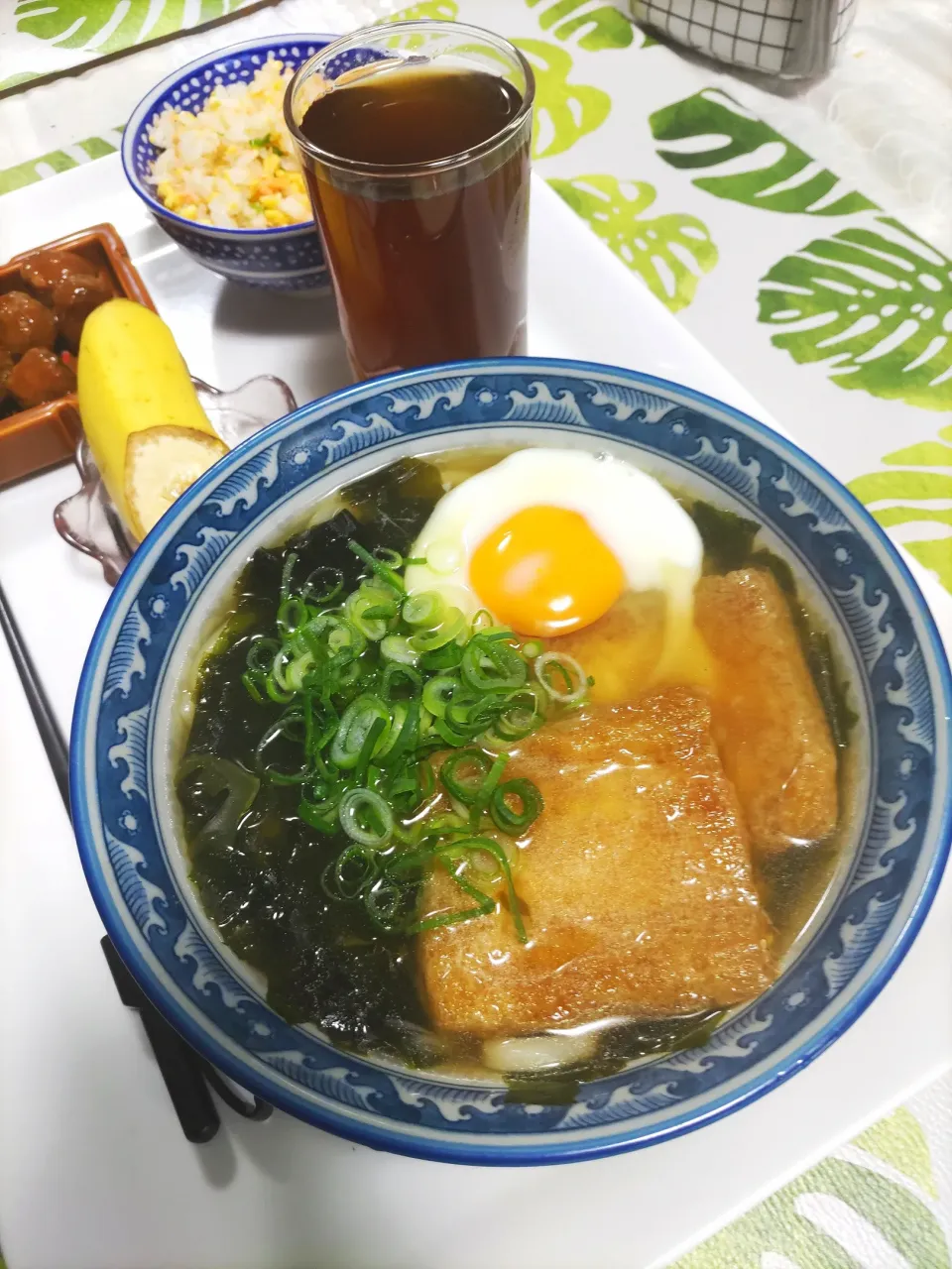 息子の朝ご飯です🍀ワカメたっぷりw|rikako♪。.:＊さん