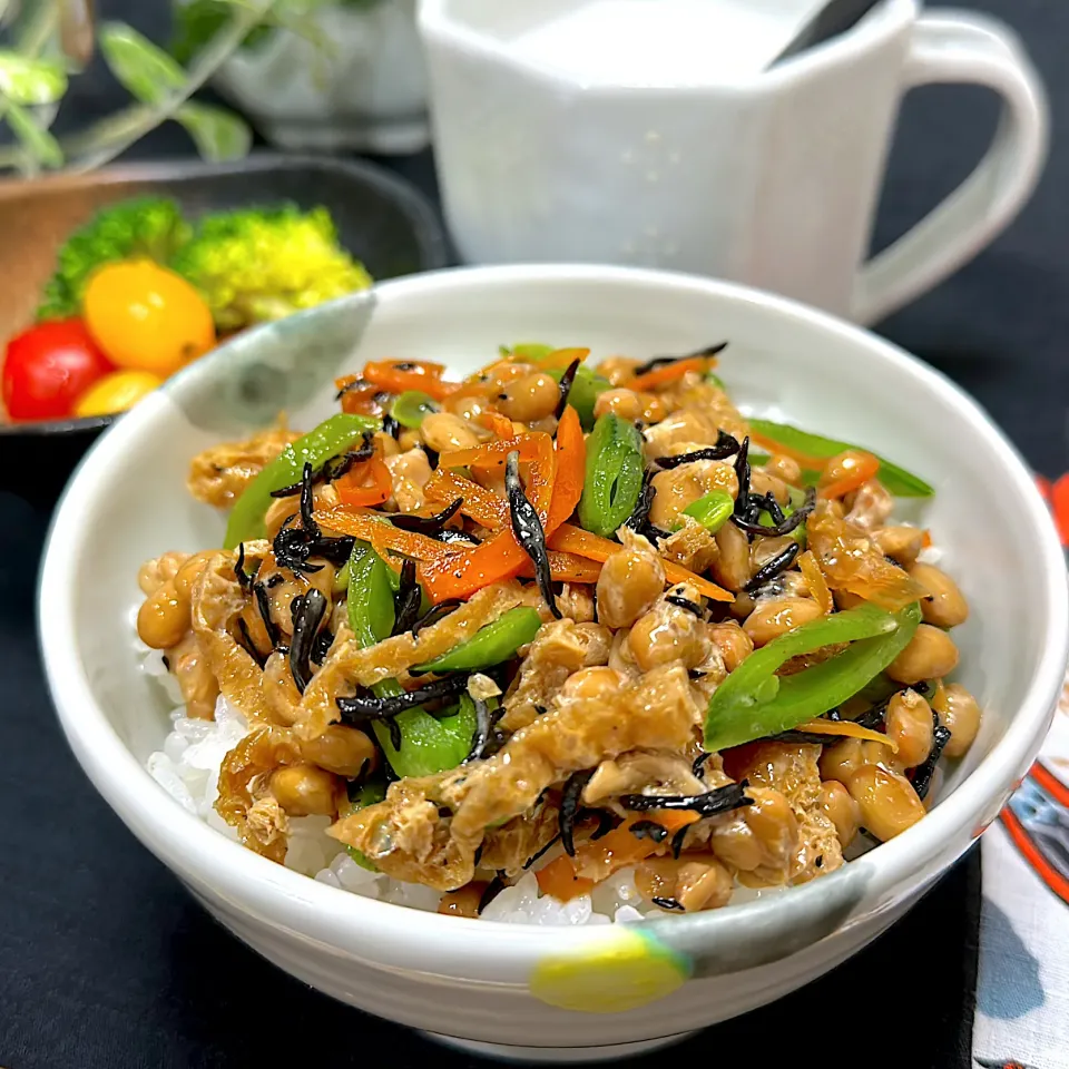 納豆丼|くまちゃんさん