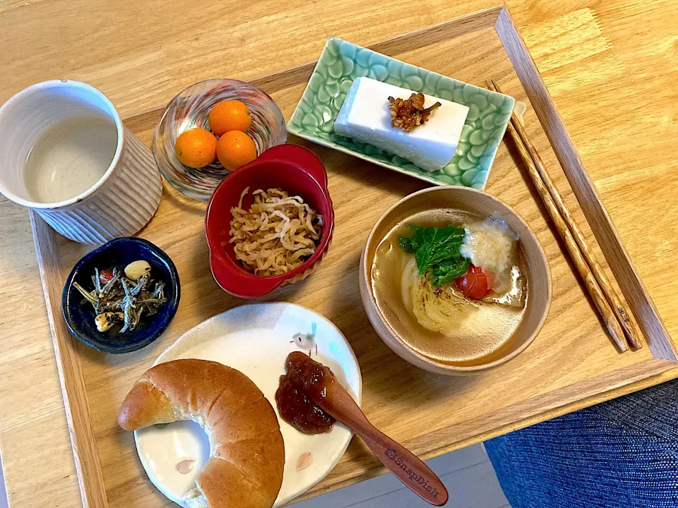 Snapdishの料理写真:朝ごはん💛3/1|さくたえさん