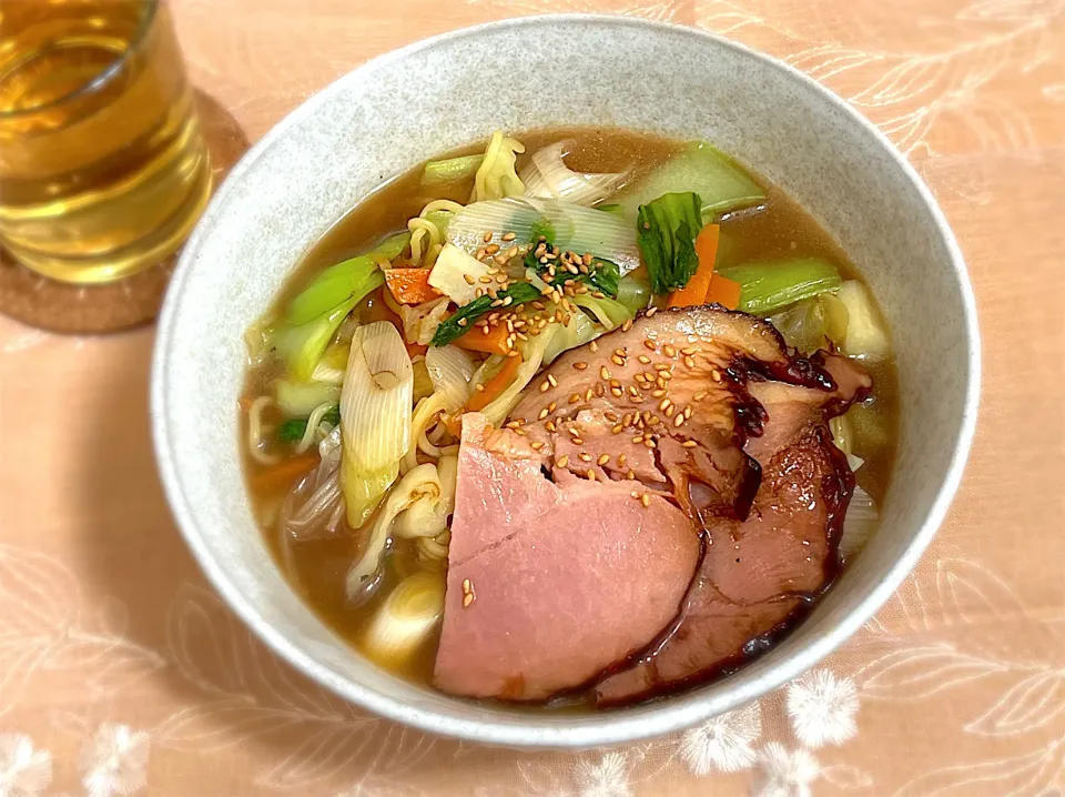 Snapdishの料理写真:残り野菜で あんかけラーメン|R-Kさん