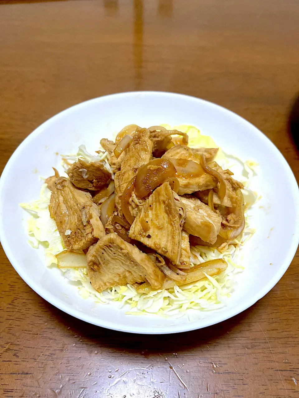 鶏むねの焼肉のたれ炒め|かも宮大すけさん