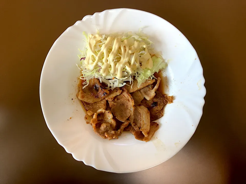 豚肉の生姜焼き|ばーさんさん
