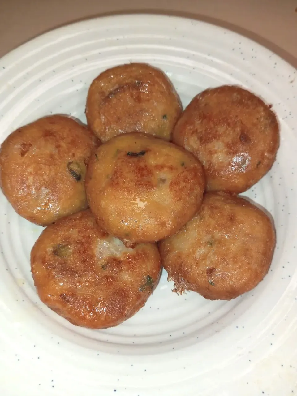 Indonesian style potato petties
(perkedel)|Mrs.Tandoori Channelさん