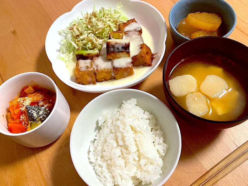 Snapdishの料理写真:カレーチキンのチーズソースがけ|MACO⭐︎さん