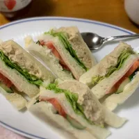 今日の夕飯　ミックスサンド|めんちゃんさん